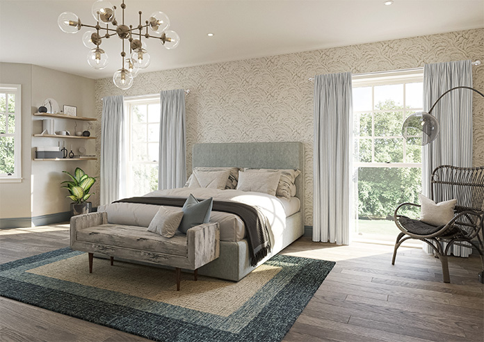 Vintage Stripe, Cool Grey - Made to Measure Curtains - Image 8